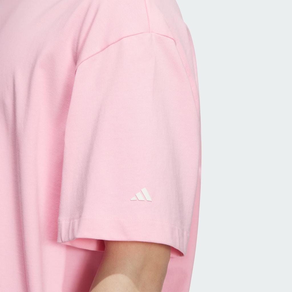 Adidas Basketball Ss25 Graphic Logo Letter Crew Neck Short Sleeve T-Shirt Men T-Shirts Light-Pink JN0744