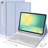 Kryt s klávesnicí pro Samsung Galaxy Tab S10 FE / S9 FE - Levandulový s Bluetooth klávesnicí + myší + stylusem