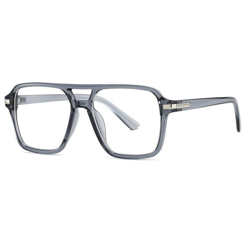 

LOERHUNAR 2025 New Large Frame Double Beam Classic TR90 Glasses Woman and Men Anti Blue Light With Prescription Optical Glasses Single Version&1.56&None серый