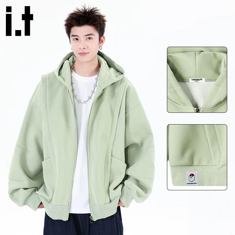 Men s Deconstructed Hooded Cardigan Jacket 2XL