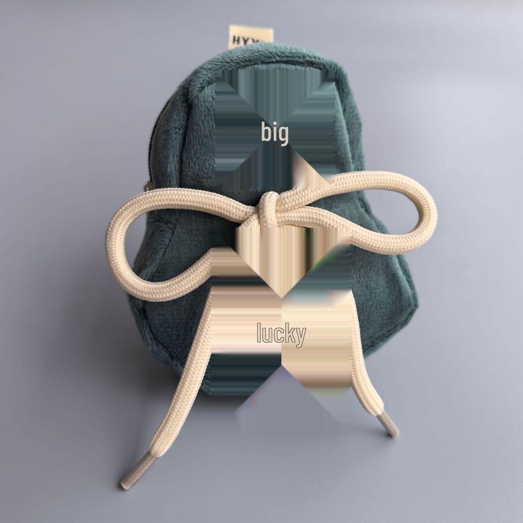 Căști Colorate & Pandantiv Portofel Monede Rucsac Mini cu Design Casă Ciupercă și Șnur pentru Telefon