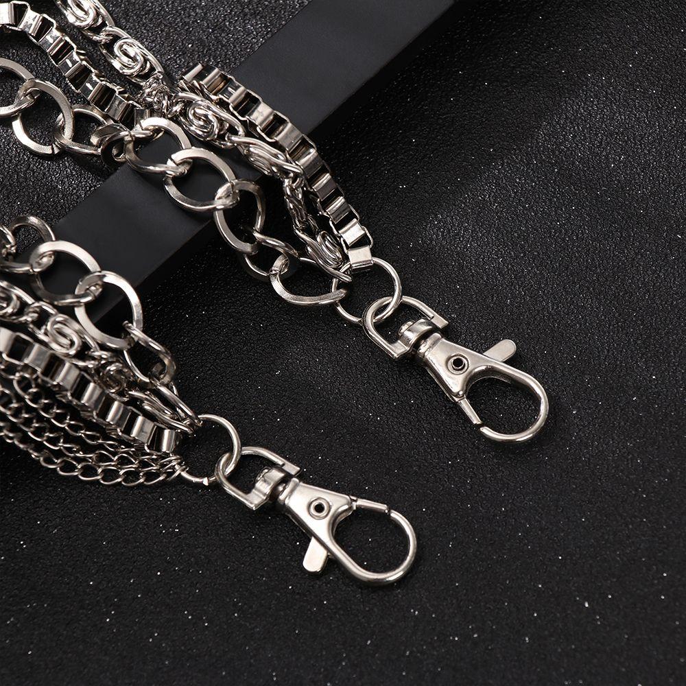 Rustproof Hip-hop Jeans Chain Rivet Gothic Star Tassel Pants KeyChain Rock Wallet Chain