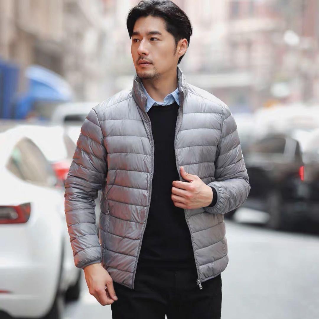 

Autumn and Winter Latest Light and Thin Men s Short Business Casual Hooded Stand-up Collar Cotton Jacket High Quality Practical Daily Use M
