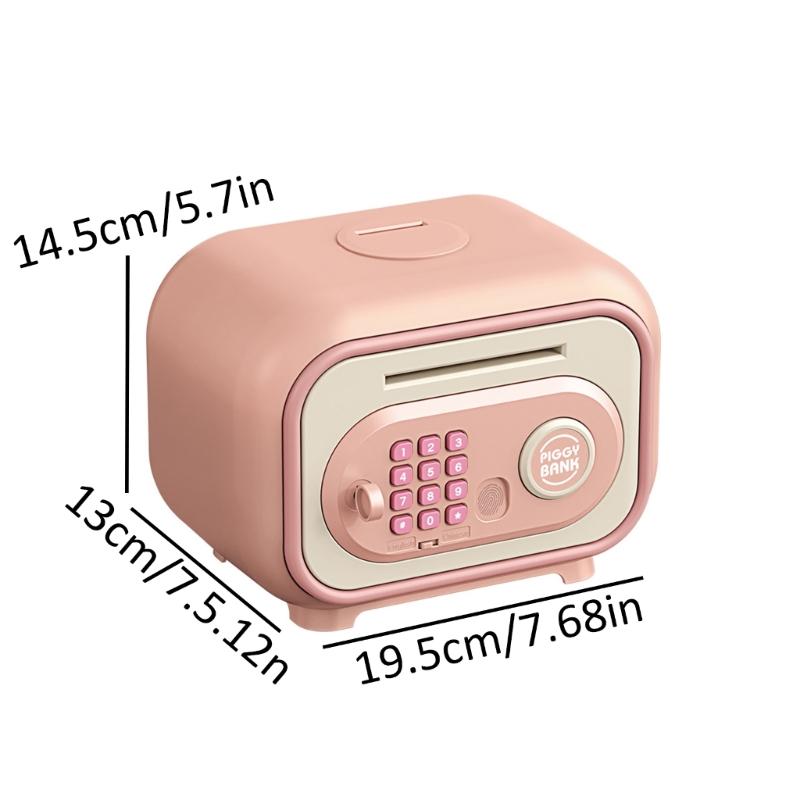 Piggy Banks with Fingerprint Password Electronic Cash Coin Banks Money Saving Box Birthday Gift for Boy Girls