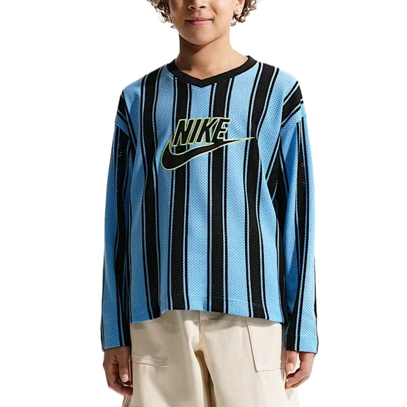 Коллекция Nike Sportswear Дышащие Свободные Удобные Лонгсливы Детские топы IF2304-412 XS