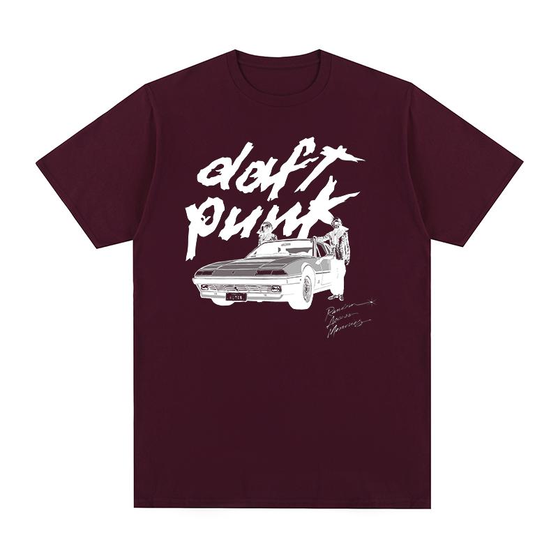 Daft Punk Vintage Tshirt Graphic Y2k French Electronic Music Cotton Unisex T Shirt New TEE TSHIRT Womens Tops