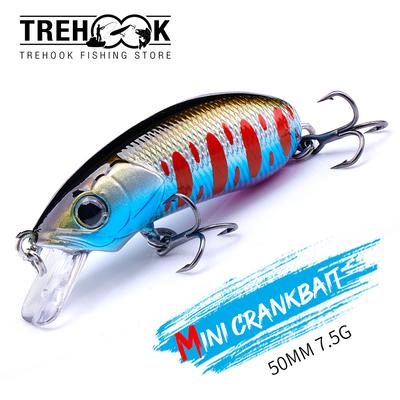 Mini Wobblers Crankbait Swim Fishing Lure 50mm 7.5g Laser Minnow Artificial Hard Bait Fake Carp Fishing Pesca Tackle