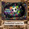 Soccer (252) Theme Wall Tapestry Customized With Name Text Personalized Hanging Tapestry For Bedroom Living Room Decor