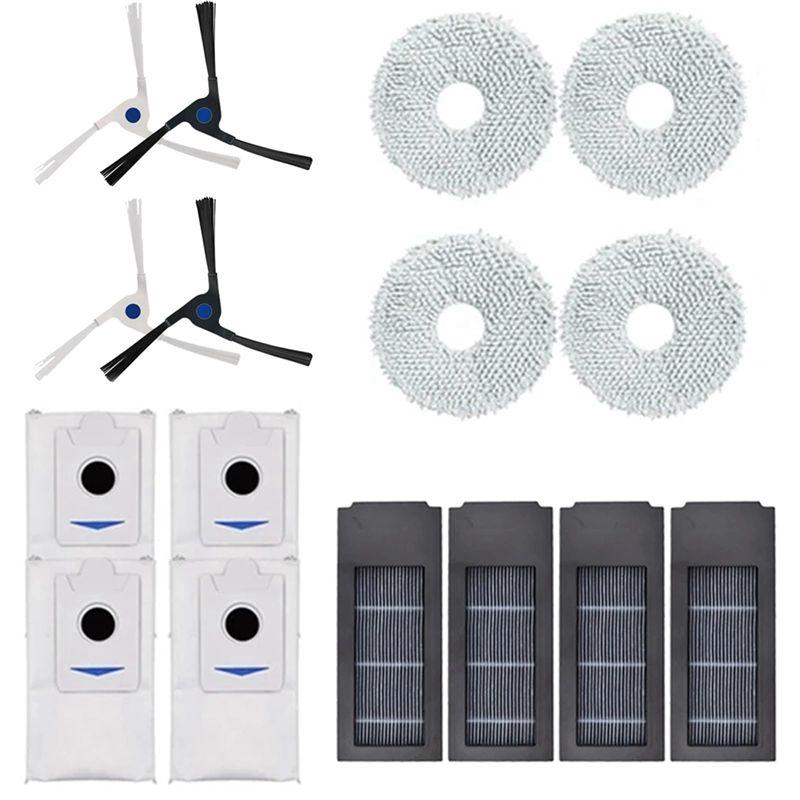 AEE4-16PCS HEPA Filter Dust Bag Replacement For Ecovacs Deebot X2/ X2 Omni / X2pro / DEX86 Vacuum Cleaner Spare Parts