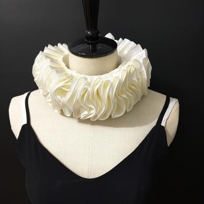 Halskrås Falsk Krage Scenföreställning Cosplay Kostym Clown Dekorativ Krage Ruff Avtagbar Halsbeklädnad Fotografi Rekvisita