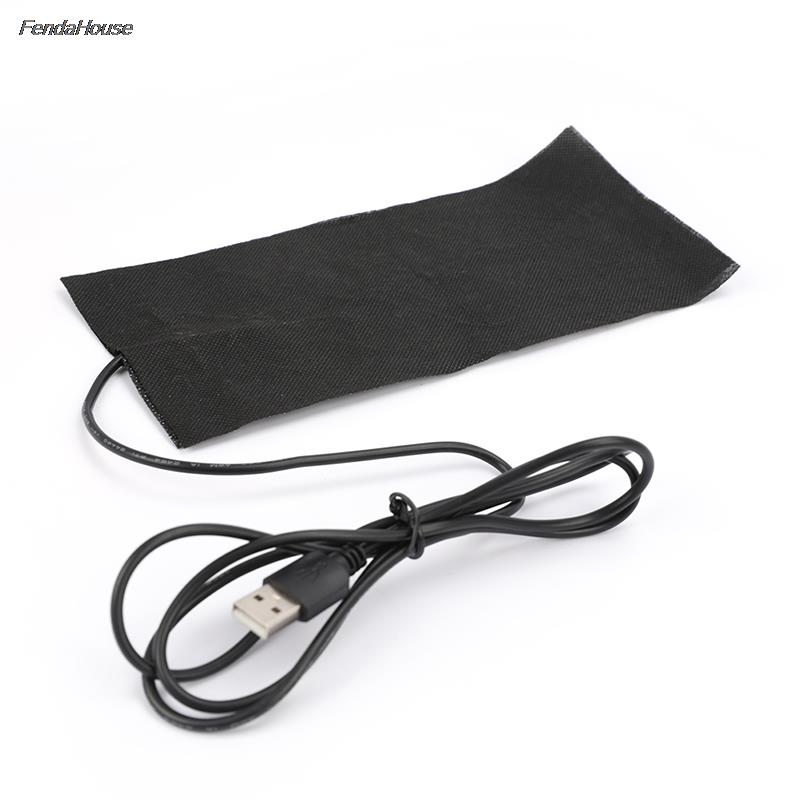 1pc USB 5V Electric Heating Pad DIY Thermal Clothing Outdoor Heated Jacket Vest Coat 10*20cm