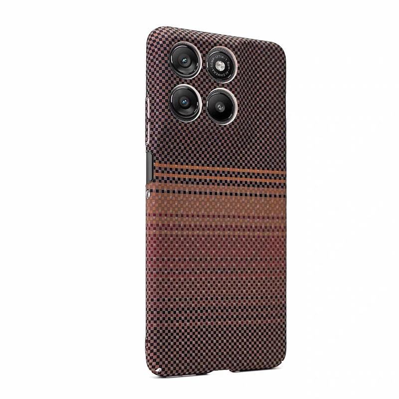 Magnetic Case For Motorola Signature Moto Edge 70 Ultra 5G For Magsafe Embossed Carbon Fiber Striped Pattern PC Slim Hard Cover