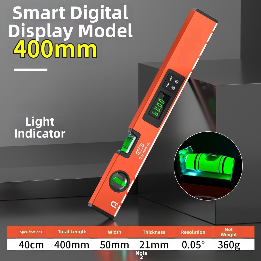 

LED Display Digital Level with Magnetic Base Easy Measurement Hold Function and Automatic Screen Rotation for Construction