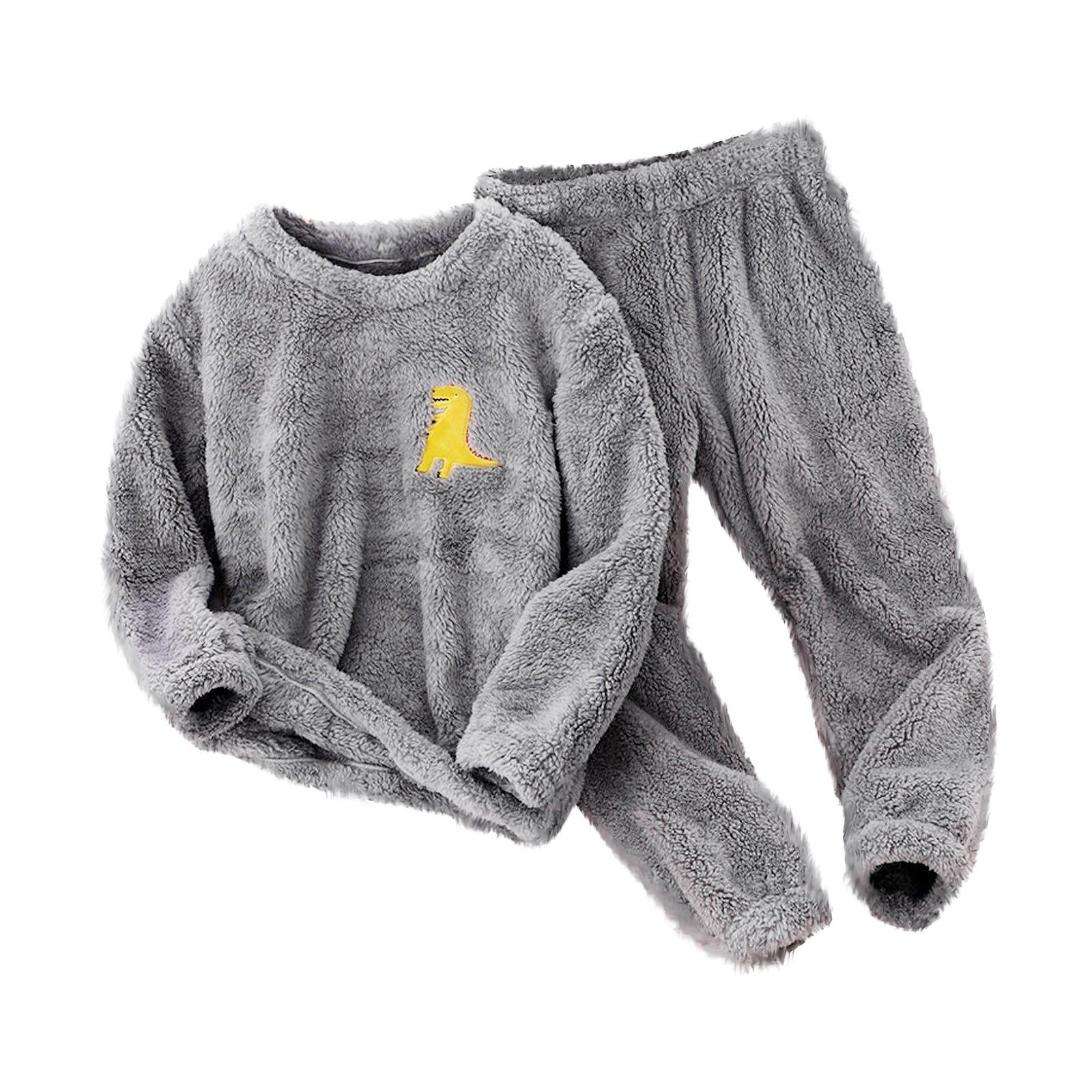 

Детский коралловый бархатный пижамный комплект Детская домашняя одежда для лица 130