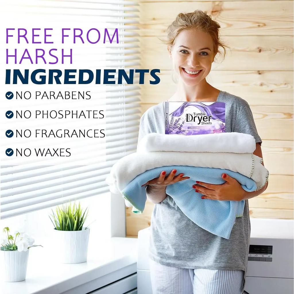 Arkuszki do suszarki Hurtowy Naturalny Płyn do Płukania Tkanin Roślinny Lawenda Płyn do Płukania Prania Naturalnie Czyszczenie Ubrań Zwierząt Domowych Tabletki Aromaterapeutyczne