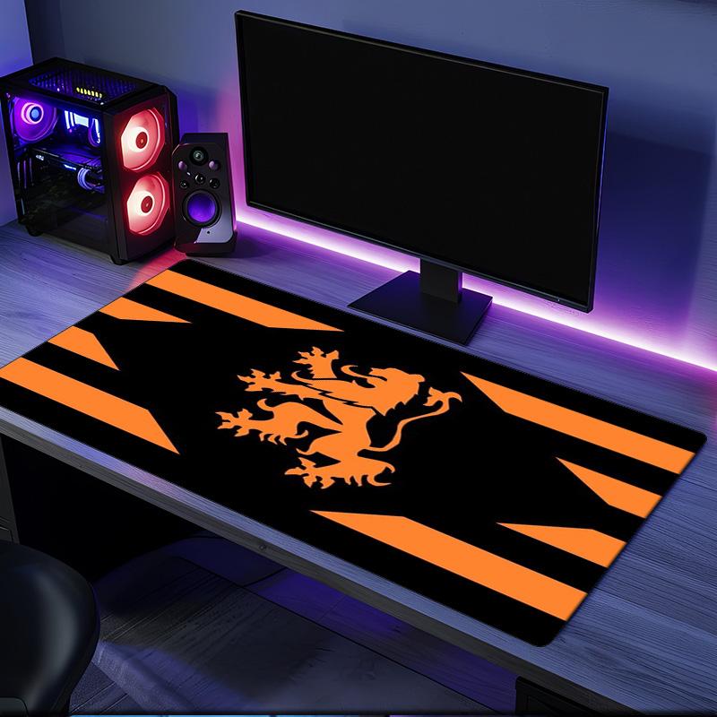 Dundee United Wappen Design Mauspade, Gummibasis, Esports Schreibtischmatte, Mauspade für Gamer und Bürogebrauch, Gaming Schreibtisch , leicht zu reinigende Matte
