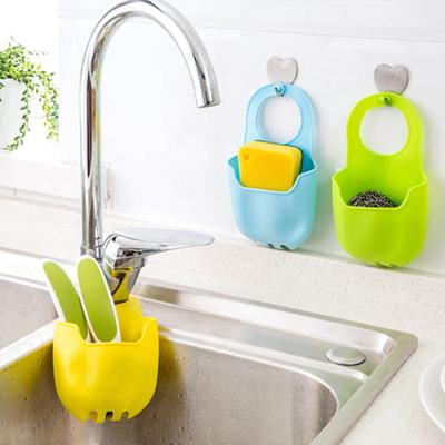 1pc Sink Shelf Soap Sponge Drain Rack Bathroom Holder Storage Suction Cup Kitchen Organizer Sink Kitchen Accessories Wash