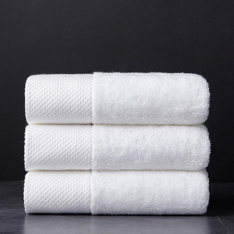 5 Star Hotel Towels White Custom Logo Bathroom Linen 100% Cotton Face Hand Bath Hotel Towel Set 200-599GSM&Square Towel: 32*32cm/60g
