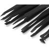 FEITA Precision Plastic Tweezers Kit - Plastic Anti Static Tweezers Set Pickup Craft Electronics DIY Repair Tool - Black - 6Pcs