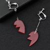 JOJOS Bizarre Adventure Anime Boucles d'oreilles pendantes Cœur brisé Jean Pierre Polnareff Bijoux Cosplay Pour Femmes Cadeau