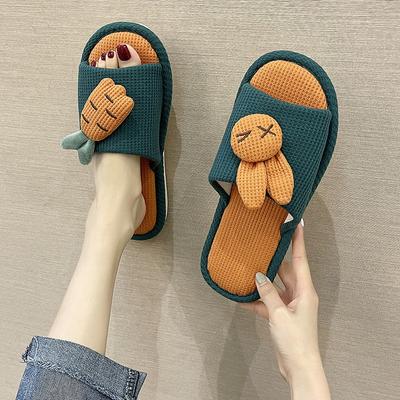 Fashion Soft Slides Living Room Sabot Cartoon House Sandals Indoor Shoes for Women Anime Woman Slippers Home 2024 Luxury Non Slip Trend