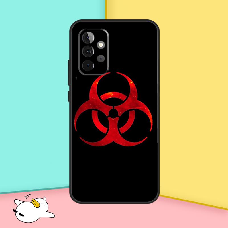 Biohazard Symbol Logo Cover For Samsung Galaxy A53 A33 A13 A12 A32 A52 A14 A34 A54 A15 A25 A35 A55 A71 A51 Case