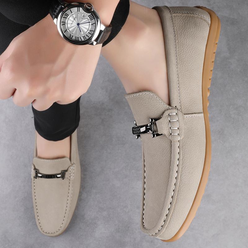 Fashion New Men Handmade Loafers Genuine Leather Slip on Casual Footwear Loafer Driving Shoes Luxury Brand Designer Fashion Dress Shoes