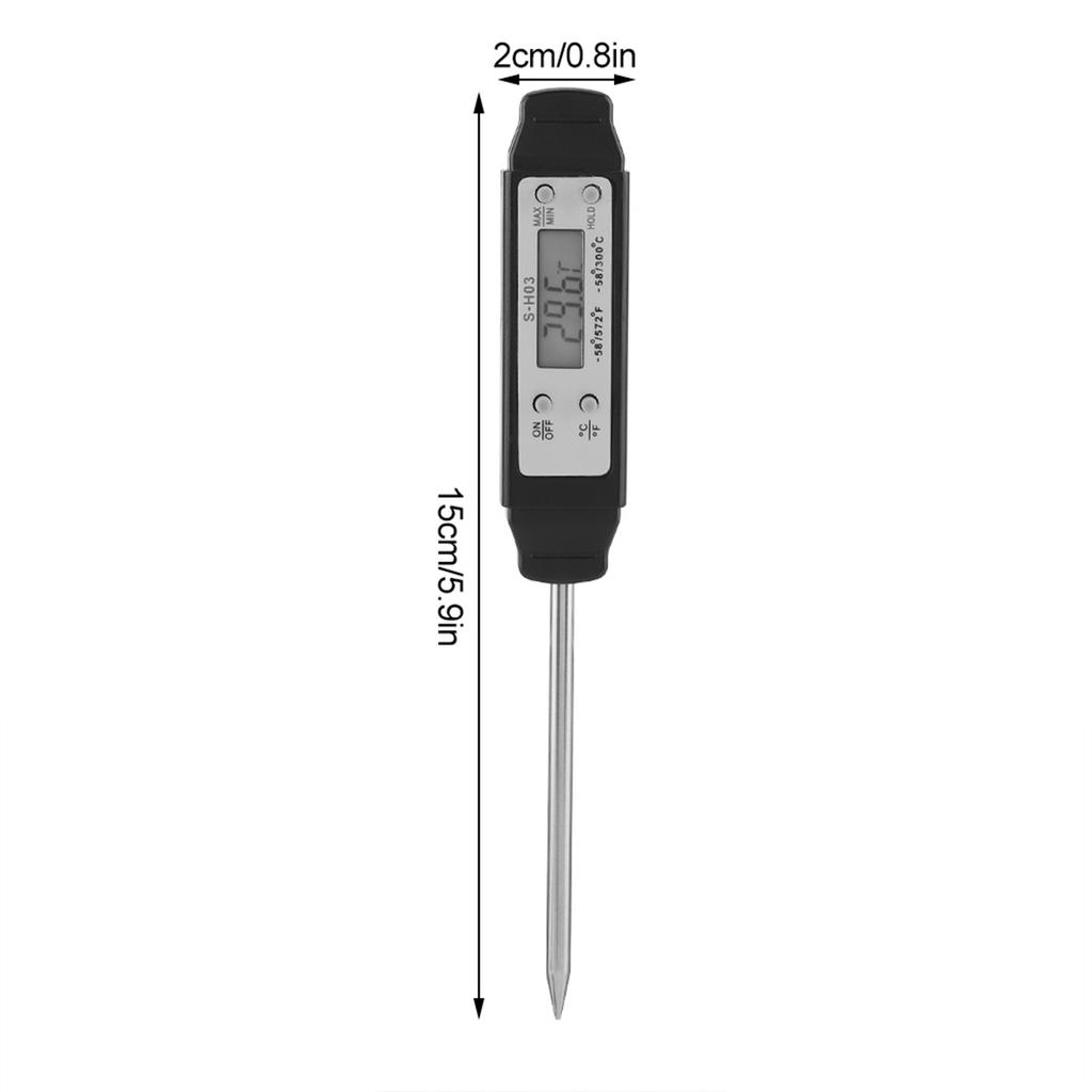 1Pc Instant Reading Digital Food Thermometer Kitchen Cooking BBQ Meat Probe