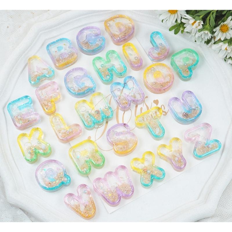 Letter Clay Molds Letter Keychain Moulds Letter Craft Mould Silicone Material Epoxy Resin Mould for DIY Pendant Keychain
