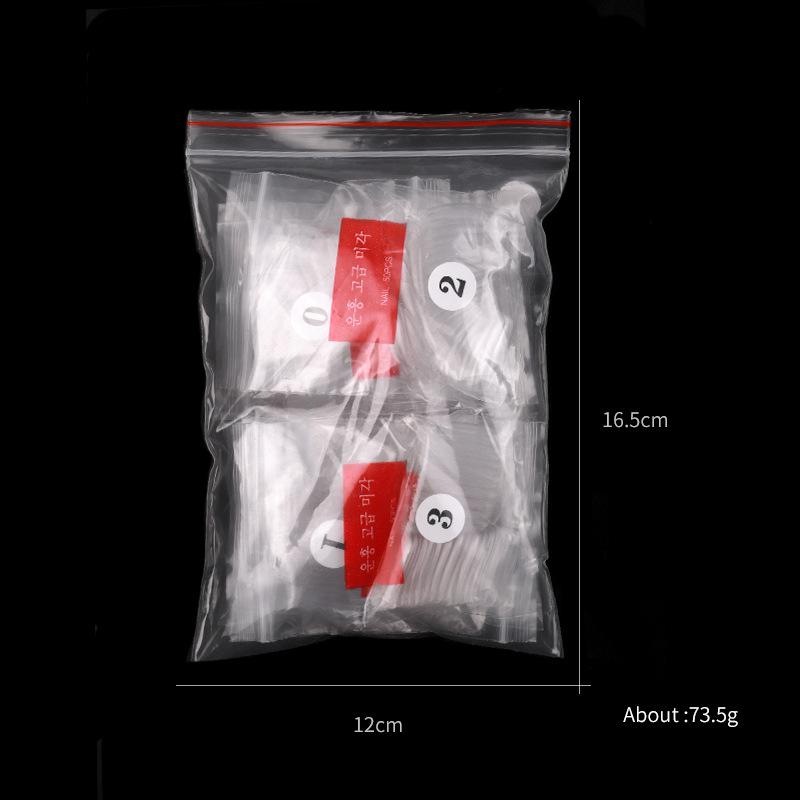 Nail Art, French Nail Art, Half Sticker, Full Sticker, Fake Nail, Natural Transparent Bag