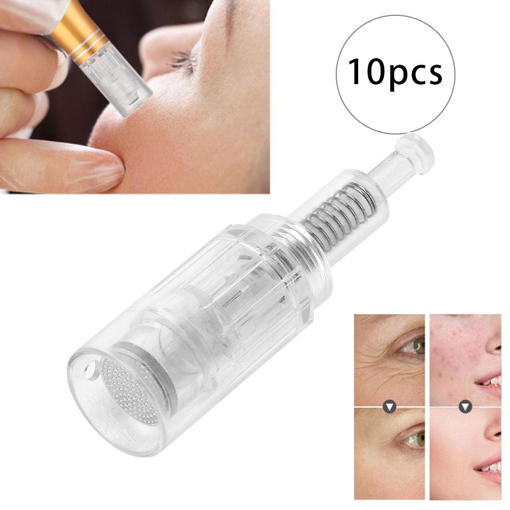 10Pcs Eyebrow Tattoo Cartridge Needle Electric Micro Needle Acne Removal Skin Care Tool