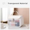Large Capacity Toiletry Storage Bag Transparent Makeup Pouch for Travel Cosmetics Storage, Portable Handheld Toiletry Bag.