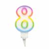 Bougie d anniversaire chiffre 8