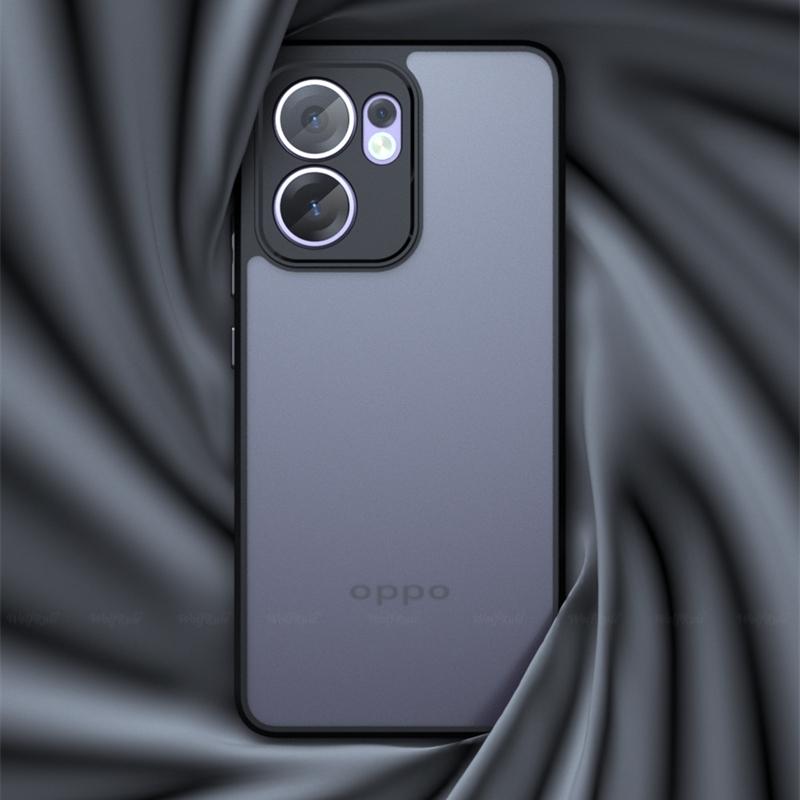 For Reno 13F Case Cover OPPO Reno 13F Capas Shockproof Phone Back Bumper Matte Frosted Black Transparent Fundas OPPO Reno 13F