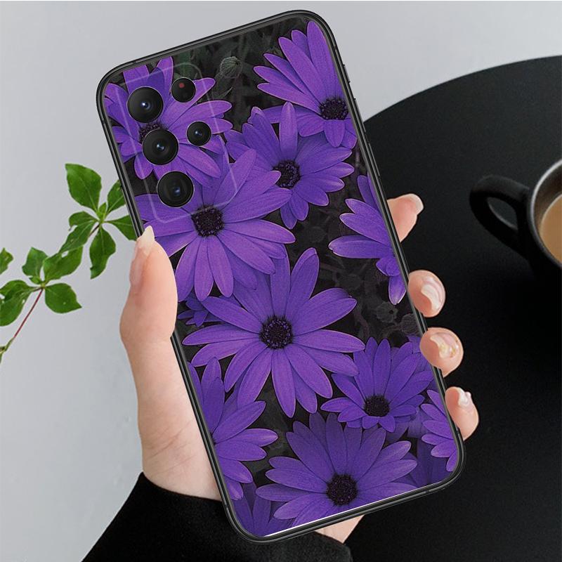 Phone Case for Samsung Galaxy A35 A55 A54 A15 A25 A05s A05 A22 A24 A52 A33 A34 M34 M14 M54 M23 Purple Aesthetic Case Funda