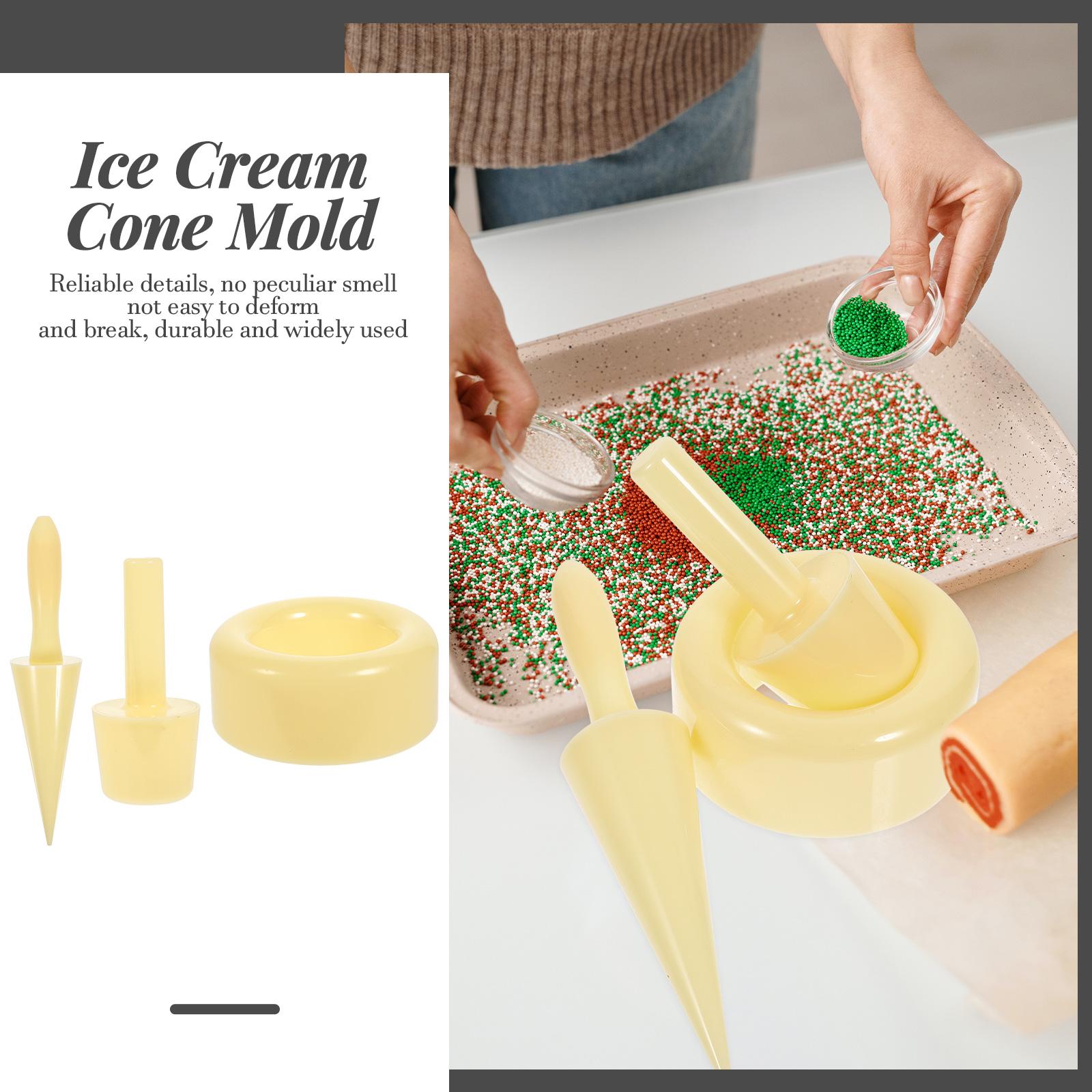 Bread Making Tools Ice Cream Cone Machine Baking Cones Molds Waffle Bowl Maker Roll Krumkake Roller beige