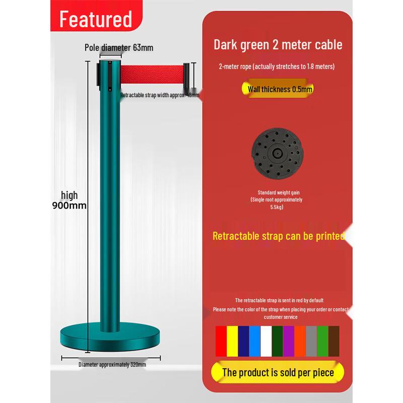 Outdoor Ret retractable Barrier Stanchion