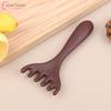 Plastikkamm für Meridian-Massage, Körper-Gua-Sha-Werkzeug, Antistatisch, 6-Zacken-Kopfmassagegerät, Fördert