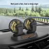 5V 12V 24V Car Fan Cooling Car Fan Dual Head Usb Car Fan 2 Speeds Adjustable Auto Cooler Air Fan Car Accessories Wind Regulation