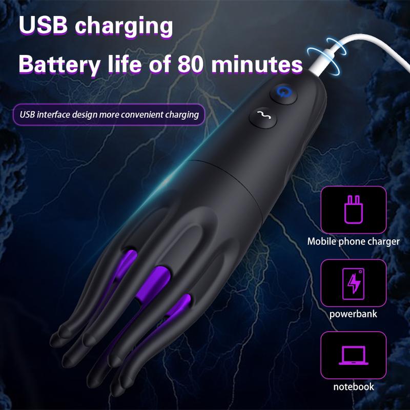 Masturbator for Men Glans Vibrating Electric Shock Sex Oral Blowjob Lasting Delay Endurance Training Male Sex Toys for Men 18+