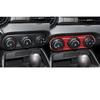 3pcs For Mazda MX-5 2016-21 red Carbon Fiber Climate Console Interior Trim