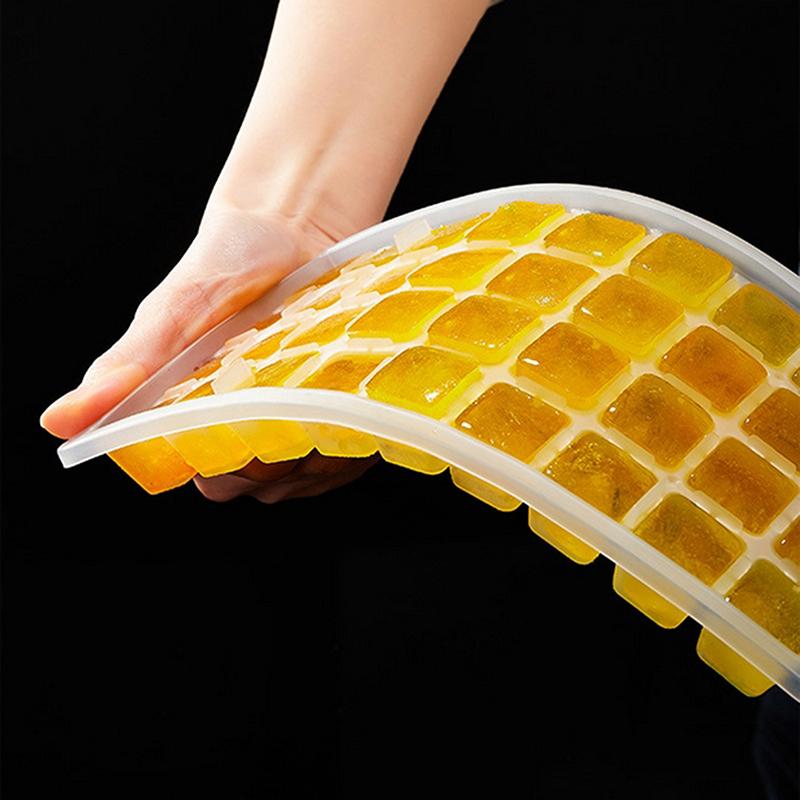 Food Grade Pp Ice Cube Mold Trays 36/72/144 Ice Cube Trays Reusable Ice Tray With Lid Super Easy Release Ice Cube Molds