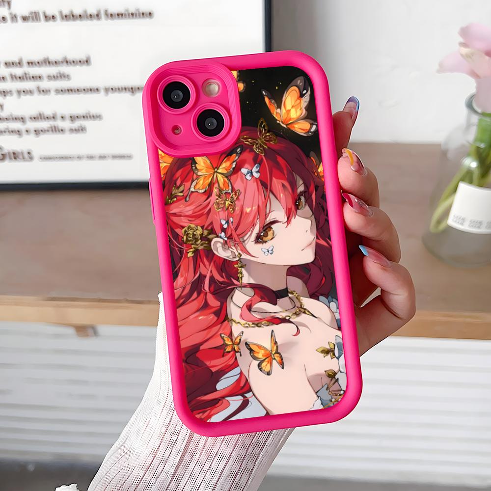 HSR Himeko Thicken TPU Mobile Phone Case for iPhone 17 16 15 14 13 12 11 Air Pro Max Plus Colorful Cover