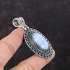 Blue Lace Agate Pendant Natural Gemstone Pendant Decent Jewelry 925 Sterling Silver Pendant Vintage Pendant Handmade Jewelry Gift For Mother