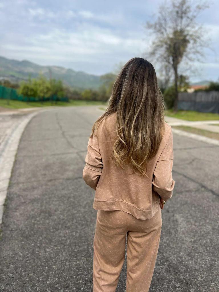 2025 Herbst/Winter Damen Casual Schnür-Langarm-Hosen-Set