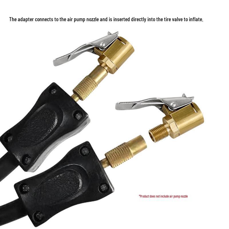 Tire Inflator Hose Adapter with Inflation Chuck and Nozzle