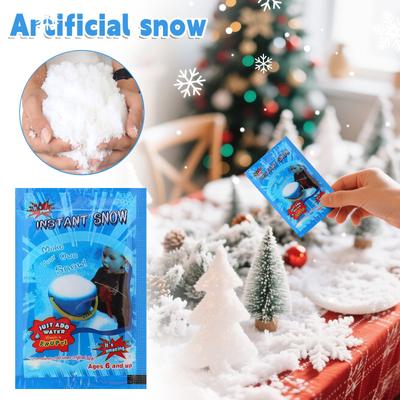 Poudre de Neige Artificielle Instantanée, Idéale pour les Enfants, Décorations de Fêtes, Jeu Sensoriel & Slime - 1 Paquet