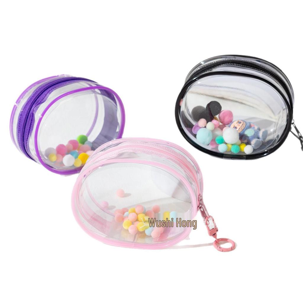 10cm Cotton Stroller Doll Storage Bag with Transparent PVC Dustproof Cover