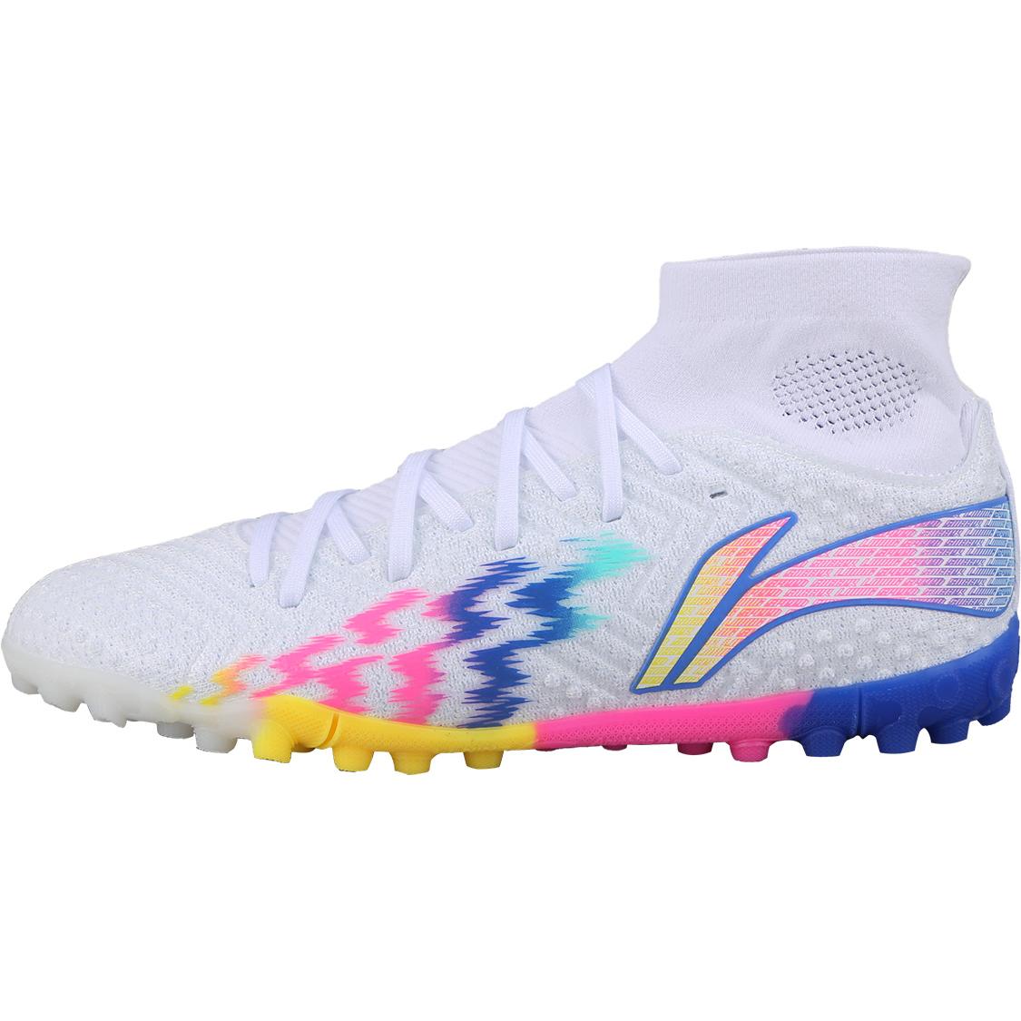 

New LiNing Shadow 2 TF Turf Artificial Ground Shock Absorbers Soccer Shoes Men s Blue White Colorful YSTU021-2 40