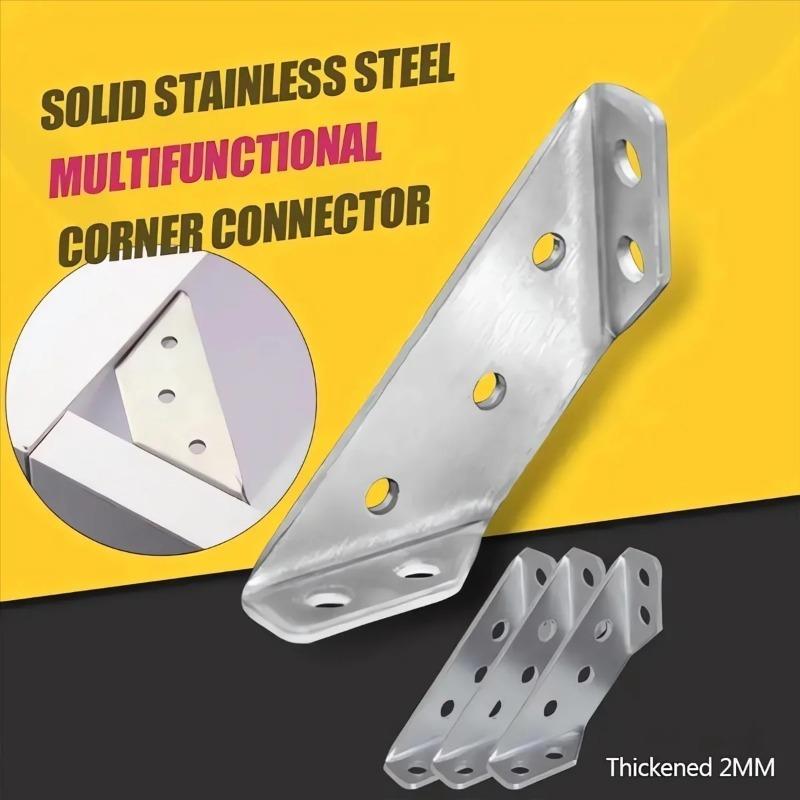 20/50 Buc Conector de Colț Mobilier Oțel Inoxidabil Suport de Colț Suport de Colț Triunghiular Universal cu Șurub Colțare